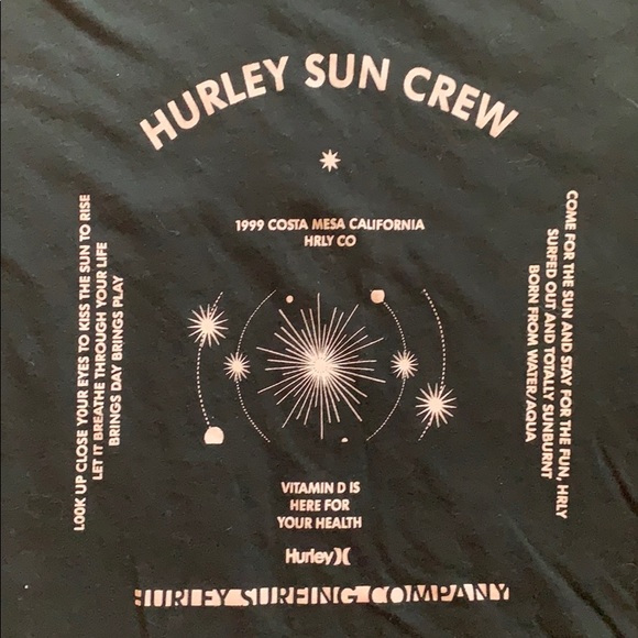 Hurley Sun Crew Tshirt - Picture 2 of 6
